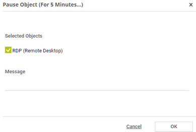 Pause Message Prompt Pause Message Prompt
