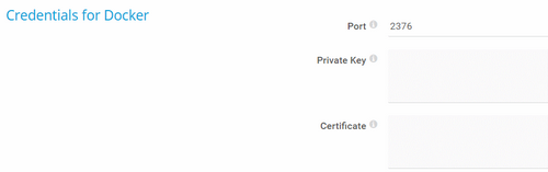 Credentials for Docker Credentials for Docker